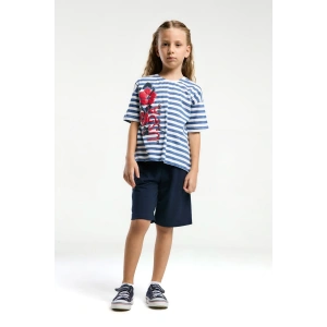 KIZ ÇOCUK BERMUDA TAKIM - GECE MAVİSİ