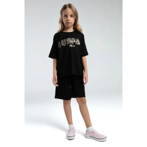 KIZ ÇOCUK BERMUDA TAKIM - siyah