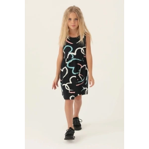 KIZ ÇOCUK ELBİSE - SİYAH