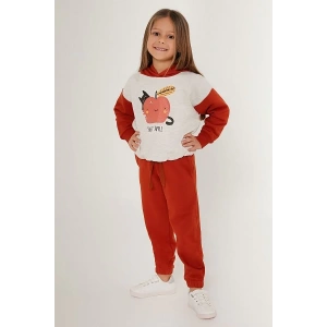 KIZ ÇOCUK EŞOFMAN TAKIM - BEJ MELANJ