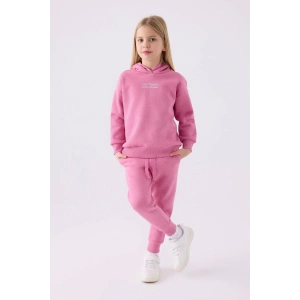 KIZ ÇOCUK EŞOFMAN TAKIM - KARANFİL