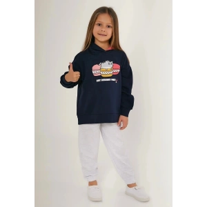 KIZ ÇOCUK EŞOFMAN TAKIM - LACİVERT