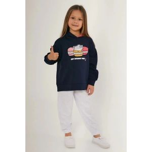 KIZ ÇOCUK EŞOFMAN TAKIM - LACİVERT