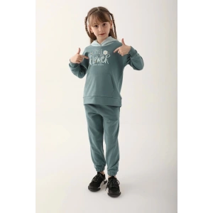 KIZ ÇOCUK EŞOFMAN TAKIM - PASTEL YEŞİLİ