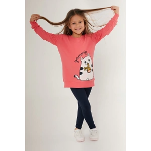 KIZ ÇOCUK İKİLİ TAYT TAKIM - Pembe