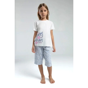 KIZ ÇOCUK KAPRİ TAKIM - Beyaz