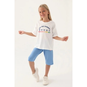 KIZ ÇOCUK KAPRİ TAKIM - KREM