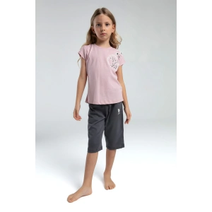 KIZ ÇOCUK KAPRİ TAKIM - SOFT PEMBE