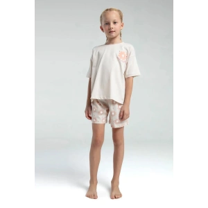 KIZ ÇOCUK ŞORT TAKIM - AÇIK BEJ