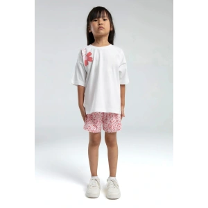 KIZ ÇOCUK ŞORT TAKIM - Beyaz