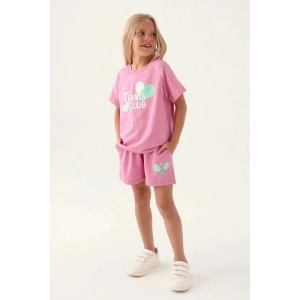 KIZ ÇOCUK ŞORT TAKIM - ORKİDE