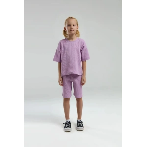 KIZ GARSON BERMUDA TAKIM - MAUVE