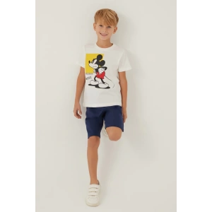 MICKEY MOUSE ERKEK ÇOCUK BERMUDA TAKIM - KREM