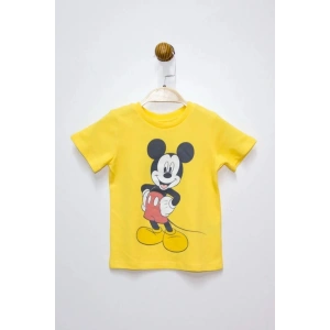MICKEY MOUSE ERKEK ÇOCUK T-SHIRT - Sarı