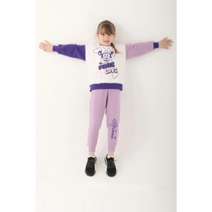 MINNIE MOUSE KIZ ÇOCUK EŞOFMAN TAKIMI - KREM