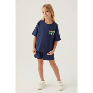 MINNIE MOUSE KIZ ÇOCUK ŞORT TAKIM - KOYU İNDİGO