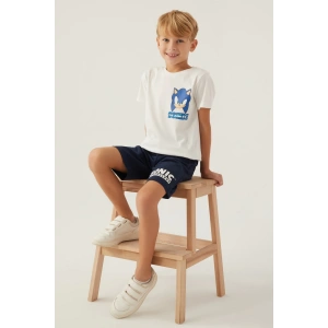 MODERN SONIC ERKEK ÇOCUK BERMUDA TAKIM - KREM