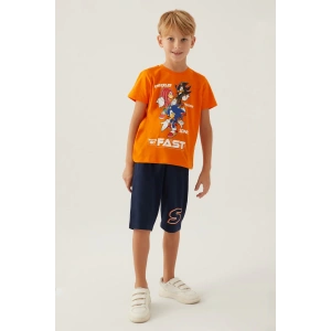 MODERN SONIC ERKEK ÇOCUK KAPRİ TAKIM - TURUNCU