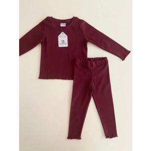 ROLY POLY ÇOCUK 2LI TAKıM - KOYU KIZIL KAHVE