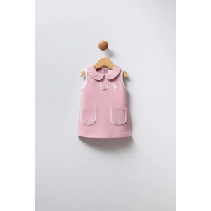 U.S.POLO ASSN.KIZ BEBEK ELBİSE - SOFT PEMBE