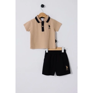 U.S POLO ASSN ERKEK BEBEK 2Lİ TAKIM - BEJ