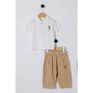 U.S POLO ASSN ERKEK BEBEK 2Lİ TAKIM - BEJ