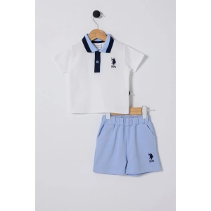 U.S POLO ASSN ERKEK BEBEK 2Lİ TAKIM - BEYAZ/MAVİ