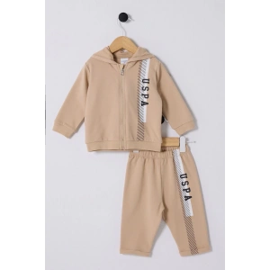 U.S POLO ASSN ERKEK BEBEK 3LÜ TAKIM - BEJ