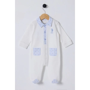 U.S POLO ASSN ERKEK BEBEK PATİKLİ TULUM - Beyaz