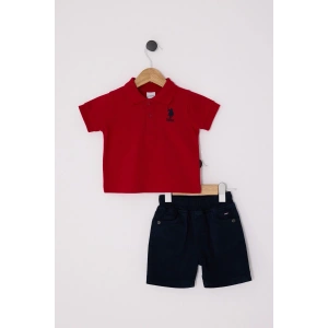 U.S POLO ASSN ERKEK BEBEK PİKE T-SHIRT 2Lİ TAKIM - KIRMIZI