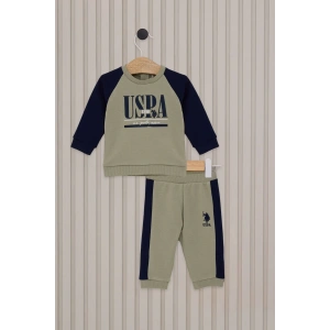 US POLO ERKEK BEBEK 2LI TAKIM - ÇAY YEŞİLİ