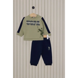 US POLO ERKEK BEBEK 2LI TAKIM - ÇAY YEŞİLİ