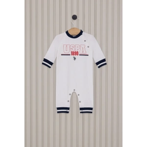 US POLO ERKEK BEBEK PATİKSİZ TULUM - KREM