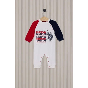 US POLO ERKEK BEBEK PATİKSİZ TULUM - KREM