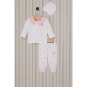 US POLO KIZ BEBEK PATİKLİ 3LU TAKIM - KREM