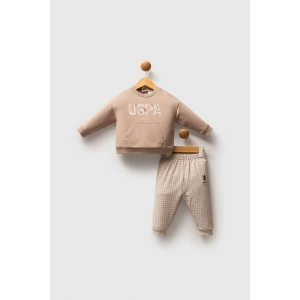 U.S.POLO ASSN ERKEK BEBEK 2 Lİ TAKIM - KUM