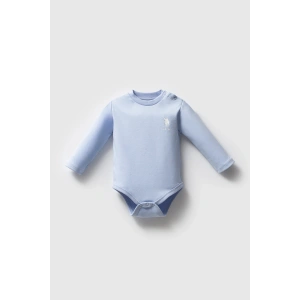 U.S.POLO ASSN ERKEK BEBEK 3LÜ BODY SET - MAVİ