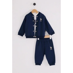 U.S.POLO ASSN ERKEK BEBEK 3LÜ TAKIM - LACİVERT