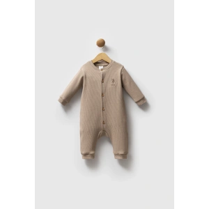 U.S.POLO ASSN ERKEK BEBEK PATİKSİZ TULUM - KAHVE