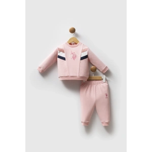 U.S.POLO ASSN KIZ BEBEK 2Lİ TAKIM - AÇIK PEMBE