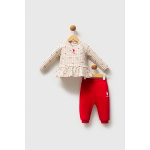 U.S.POLO ASSN KIZ BEBEK 2Lİ TAKIM - Beyaz