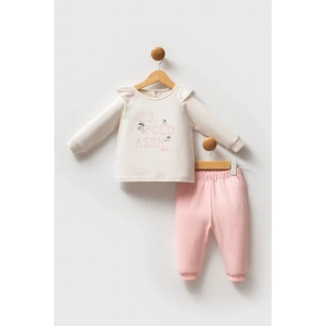 U.S.POLO ASSN KIZ BEBEK 2Lİ TAKIM - EKRU