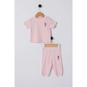 U.S.POLO ASSN. KIZ BEBEK 2Lİ TAKIM - PUDRA