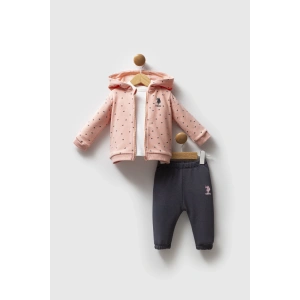 US.POLO ASSN KIZ BEBEK 3LÜ TAKIM - AÇIK SOMON