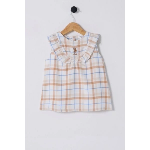 U.S.POLO ASSN. KIZ BEBEK ELBİSE - Beyaz