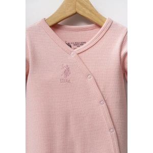 U.S.POLO ASSN KIZ BEBEK PATİKLİ 4LÜ TAKIM - AÇIK PEMBE