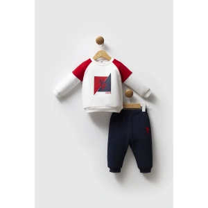 U.S.POLO ERKEK BEBEK 2 Lİ TAKIM - BEYAZ-KIRMIZI