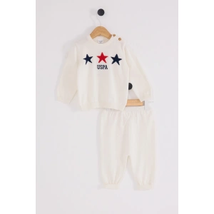 U.S.POLO ERKEK BEBEK TRİKO 2Lİ TAKIM - EKRU