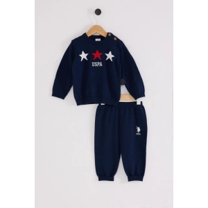 U.S.POLO ERKEK BEBEK TRİKO 2Lİ TAKIM - LACİVERT