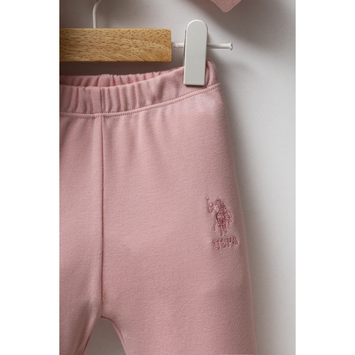U.S.POLO ASSN KIZ BEBEK 3LÜ TAKIM - AÇIK PEMBE